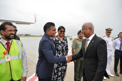 ރަސްމީ ދަތުރުފުޅެއްގައި ރައީސް އިންޑިއާއަށް ފުރާވަޑައިގެންފި