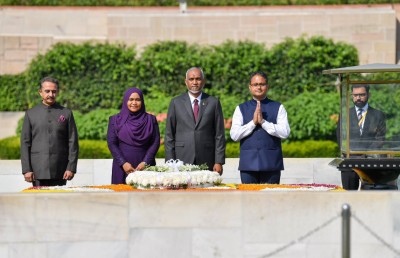 ރައީސް މުއިއްޒު އަށް އިންޑިއާއިން ރަތްދޫލައިގެ މަރުހަބާއެއް