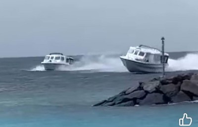 ނުރައްކާތެރި ގޮތަކަށް ލޯންޗުތަކެއް ދުއްވާ ވީޑިއޯއެއް، އާންމުންގެ ކަންބޮޑުވުން