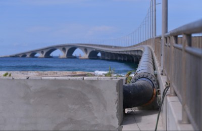 ސިނަމާލެ ބްރިޖުގައި އަޅާފައި އޮތް ފެން ހޮޅި މި އަހަރު ބޭނުންކުރަން ފަށަނީ