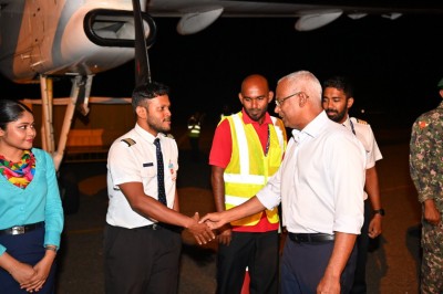 ވިއަވަތި ކޮންފަރެންސަށް ރައީސް، ގަމަށް ކުރެއްވި ދަތުރުފުޅު ނިންމަވައިލައްވައިފި