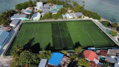 ކެޔޮދޫ ދަނޑުގައި ޓާފް އަޅައި ނިމިއްޖެ، ދެންއޮތީ ފެންސް ޖެހުން