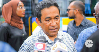 އަޅުގަނޑުމެން ވޯޓުލަނީ އުވަގަށާ މެޝިނަކަށް ނޫން، އެމްޑީޕީއަށް ޑިމޮކްރަސީގެ ވަހަކަ ނުދެއްކޭނެ: ޔާމީން