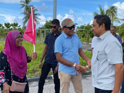އިދިކޮޅު ލީޑަރު ރައީސް ޔާމީން އައްޑޫ ސިޓީއަށް ވަޑައިގެންފި