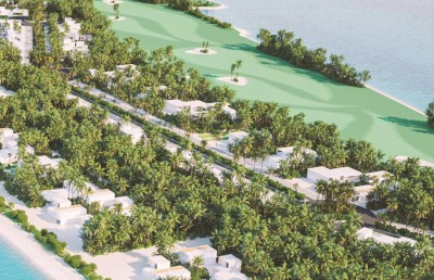 ބަރެސްދޫގެ ޑިޒައިން ބަދަލުކޮށް، ދުބާއީގެ "ޕާމް އައިލެންޑް" ކޮންސެޕްޓަށް