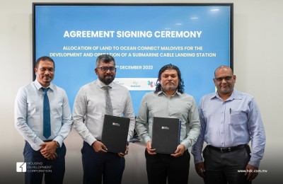 ރާއްޖޭގެެ އެންމެ ފުރަތަމަ ސަބްމެރިން ކޭބަލް ލޭންޑިން ސްޓޭޝަން ހުޅުމާލޭގައި