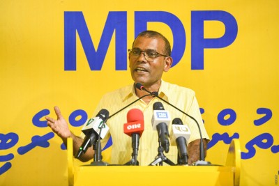 އެމްޑީޕީގެ ދަފްތަރު ގަޑުބަޑުވެފައި އޮއްވާ ޕްރައިމަރީ ބޭއްވުން އިންސާފުވެރިއެއް ނޫން: ނަޝީދު