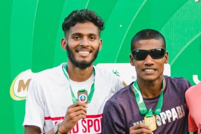 އައިއޯއައިޖީގެ މެޑަލަކަށް އަމާޒުކޮށް ފަޒީލް އާއި ވިސާމް ތަމްރީނު ހެދުމަށް ލަންކާއަށް