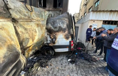 އިޒްރޭލުގެ ހަމަލާއެއްގައި ފަލަސްތީނު ޓީވީ ޗެނަލެއްގެ ފަސް ނޫސްވެރިން ޝަހީދުކޮށްލައިފި