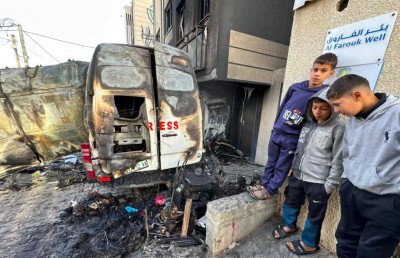 އިޒްރޭލުގެ ހަމަލާއެއްގައި ފަލަސްތީނު ޓީވީ ޗެނަލެއްގެ ފަސް ނޫސްވެރިން ޝަހީދުކޮށްލައިފި