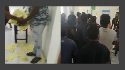 ގައްދޫގައި ވޯޓު ކަރުދާސްތައް ވީދައި ހަަމަނުޖެހުން ހިންގައިފި