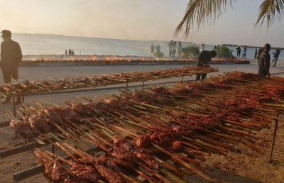 ބޮޑު ބާބެކިއު އިން އުލިގަމަށް އެއްބައިވަންތަ ފެށުމެއް