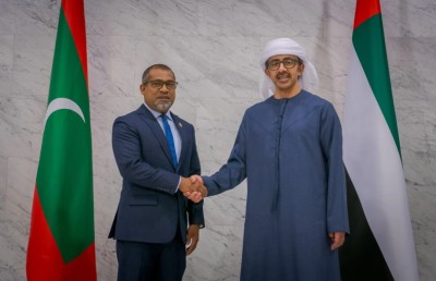 ފޮރިން މިނިސްޓަރު ޚަލީލް، ޔޫއޭއީގެ ޑެޕިއުޓީ ޕްރައިމް މިނިސްޓަރާ ބައްދަލު ކުރައްވައިފި