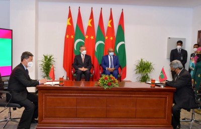 ޗައިނާއިން ރާއްޖެއަށް 960 މިލިއަން ރުފިޔާގެ ހިިލޭ އެހީ ދެނީ