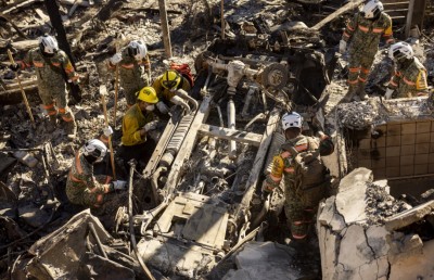 އެލްއޭގެ އަލިފާން: މަރުވި އަދަދު 25 އަށް، ވައި ގަދަވެ ނުރައްކާ ބޮޑުވަނީ