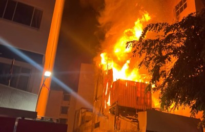 މާލޭގެ ގުދަނެއްގައި ރޯވެ، އަނދައި ހުލިވެއްޖެ