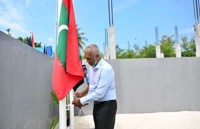ތަކަންދޫގައި ފުލުހުންގެ އާ އިމާރާތް ރައީސް ހުޅުއްވައިދެއްވައިފި