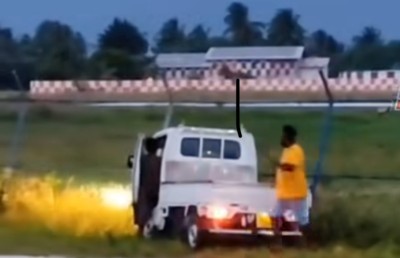 18 އަހަރު ނުފުރޭ ކުއްޖަކު ދުއްވި ޕިކަޕެއް ގޮސް އެރީ އެއާޕޯޓް ފެންސަށް