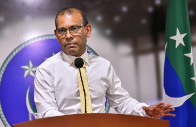 "އިންޑިއާ އައުޓް" ކެމްޕޭނާ ހެދި ދިވެހިން ތިބީ ނުތަނަވަސްކަމެއްގައި: ނަޝީދު