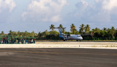 ފަރެސްމާތޮޑާ އެއަރޕޯޓަށް ކާމިޔާބުކަމާއެކު ޓެސްޓް ފްލައިޓް ޖައްސައިފި