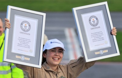 ދުނިޔެ ވަށާ ބުރެއްޖަހައިގެން ޒުވާން ޕައިލެޓަކަށް ރިކޯޑެއް