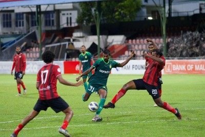 އައިސަމްގެ ދެ ގޯލުން ޓީސީ ބަލިކޮށް މާޒިޔާއިން މުބާރާތް ފެށީ މޮޅަކުން
