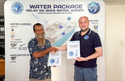 އިޓަލީގެ މަޝްހޫރު އެޗްޕީ ވޯޓާ މޭކާގެ އޮތޮރައިޒްޑް  ޑިސްޓްރިބިއުޓަރަކަށް މެރިން އިކުއިޕްމަންޓްސް