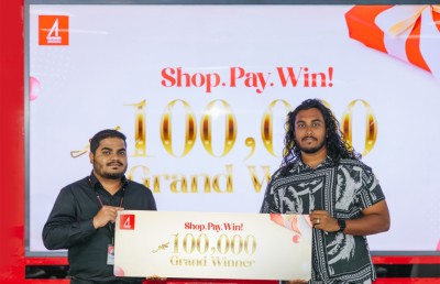 ބީއެމްއެލް "ޝޮޕް އެންޑް ވިން" ޕްރޮމޯޝަނުގެ އެއް ލައްކަ ރުފިޔާ ދީފި