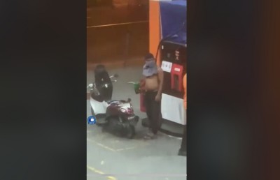 މާސްކް ނާޅާ ހުރި މީހަކު ޝެޑަށް ނުވެއްދުމުން، އަމިއްލަ އަށް ޕެޓްރޯލް އަޅަން އުޅެފި