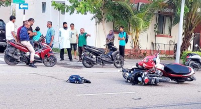 ހުޅުމާލޭގައި ނުރައްކާތެރި އެކްސިޑެންޓެއް ހިނގައި ސްކޫލް ދަރިވަރަކަަށް އަނިޔާވެއްޖެ