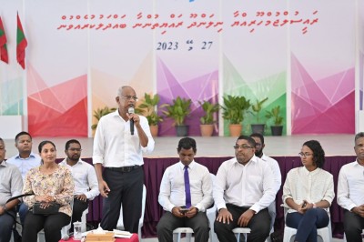 ނިލަންދޫ ރައްޔިތުންގެ ދަތިތަކަށް ވަރަށް އަވަހަށް ހައްލު ލިބޭނެ: ރައީސް