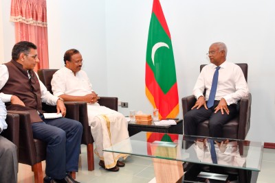 އަައްޑޫގެ ތަރައްޤީއަށް އިންޑިއާއިން ވަމުން އަންނަ އެހީއަށް ރައީސްގެ ޝުކުރު