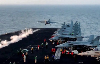 އެމެރިކާގެ އެއާކްރާފްޓް ކެރިއާ ގްރޫޕަށް ހަމަލާ ދީފިން: ހޫތީން