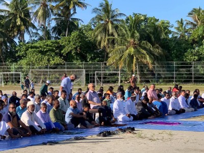 ބޮޑު ޢީދު ޗުއްޓީއަށް ރައީސް މައުމޫން އޮމަދޫގައި