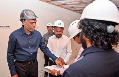 ކްރިމިނަލް ކޯޓު ހިންގަން އަޅާ ވަގުތީ އިމާރާތުގެ މަސައްކަތް ރައީސް ބައްލަވާލައްވައިފި