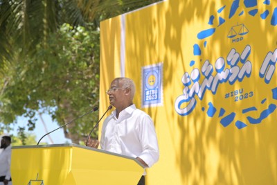ވޯޓަށް ނުބަލައި ވިސްނީ ކުދި އަބާދީތަކަށް ވެސް ޚިދުމަތްކުރަން: ރައީސް