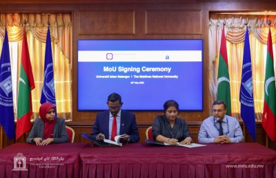 އެމްއެންޔޫ އާއި ބޭރުގެ ދެ ޔުނިވަސިޓީއަކާ އެކު އެއްބަސްވުމެއް