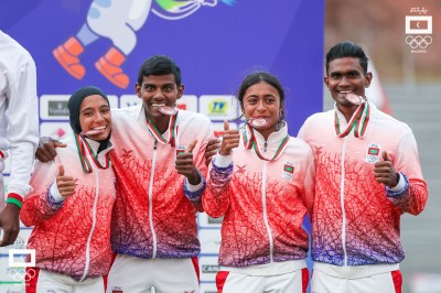 ރާއްޖޭގެ މިކްސް ރިލޭ ޓީމުން ލޯ މެޑަލް ހޯދައިފި