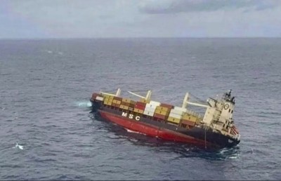 ނުރައްކާތެރި ކާގޯ ހުރި ބޯޓެއް އިންޑިއާގެ ދެކުނުން އަޑިއަށް ހިނގައްޖެ