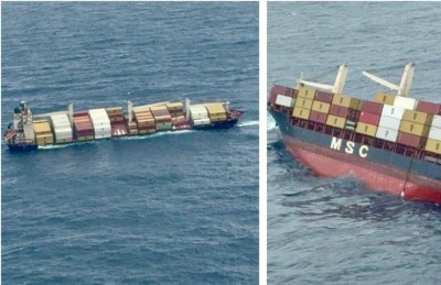 ނުރައްކާތެރި ކާގޯ ހުރި ބޯޓެއް އިންޑިއާގެ ދެކުނުން އަޑިއަށް ހިނގައްޖެ