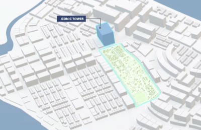 ހުޅުމާލެ ރަމްޒުކޮށްދޭ 100 މީޓަރުގެ އުސް ޓަވަރެއް އަޅަނީ