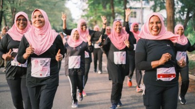 ކެންސަރަށް ހޭލުންތެރިކުރަން ''ޕިންކް ރިބަން ރަން ވޯކް'' ހޮނިހިރު ދުވަހު ބާއްވަނީ
