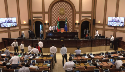 ދުންމާރިއާއެކު އެމްޑީޕީން އިހުތިޖާޖު ފެށުމުން މަޖިލިސް މެދުކަނޑާލައިފި