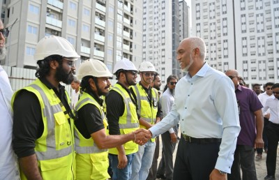 4،000 ފްލެޓުގެ މަސައްކަތް ރައީސް ބައްލަވާލައްވައިފި