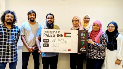 ކޭކް ޑޯނާސްއިން ފަލަސްތީނަށް އެހީވުމަށް ފަސް ލައްކަ ރުފިޔާ