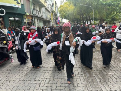 ފަލަސްތީނުގައި ޝަހީދުވާ ކުޑަކުދިންގެ ހައްގުގައި ކަނބަލުން އަޑުއުފުލައިފި