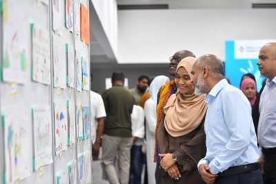 މެޑަމް ސާޖިދާ ވޯލްޑް ޗިލްރަންސްޑޭ އާޓް އެގްޒިބިޝަން ހުޅުވައިދެއްވައިފި