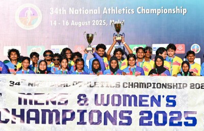 ދުވުންތެރިން ފަހަތަށް، ގައުމީ މުބާރާތުން އެއްވަނަ ފީލްޑް ދެ އެތުލީޓުންނަށް؛ ޝަމްއޫނާއި ޝައިމް