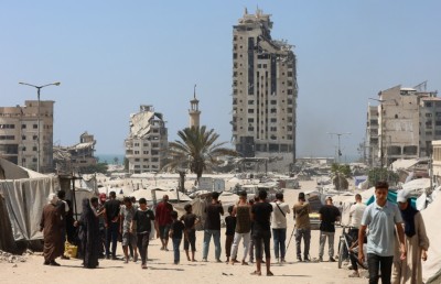 ހަމާސްއިން ބޭނުންކުރާ ކަމަށް ބުނެ ޣައްޒާ ސިޓީގެ އުސް އިމާރާތްތައް ގޮއްވަނީ