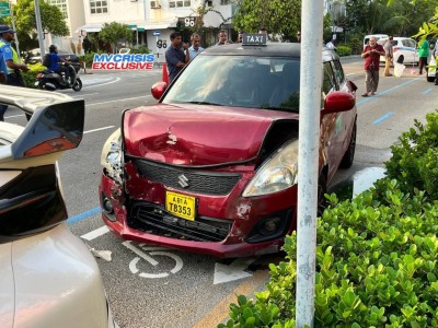 ހުޅުމާލޭގައި އެކްސިޑެންޓެއް: ތިން އުޅަނދަކަށް ގެއްލުން